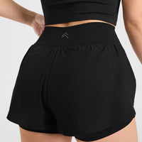 Unified Double Layer Shorts 5" | Black