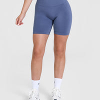 Effortless Seamless Shorts | Slate Blue