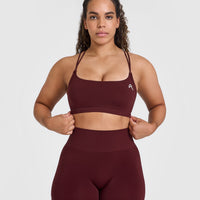 Everyday Cross Over Bralette | Rosewood