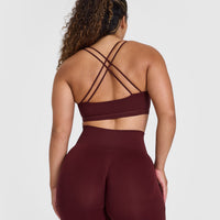 Everyday Cross Over Bralette | Rosewood