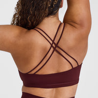 Everyday Cross Over Bralette | Rosewood