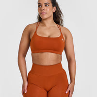Everyday Cross Over Bralette | Warm Copper