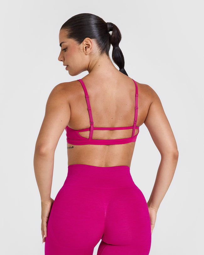Timeless Strappy Bralette | Fuchsia