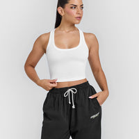 Cotton Icon Mid Vest | White