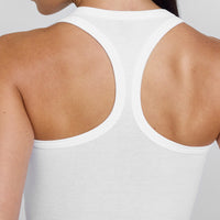 Cotton Icon Mid Vest | White