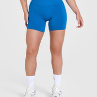 Effortless Seamless Shorts | Retro Blue