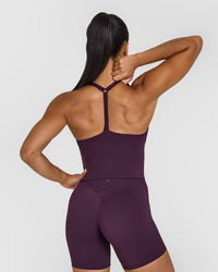 Timeless Square Neck Mid Vest | Blackberry Purple