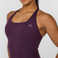 Timeless Square Neck Mid Vest | Blackberry Purple