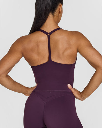 Timeless Square Neck Mid Vest | Blackberry Purple