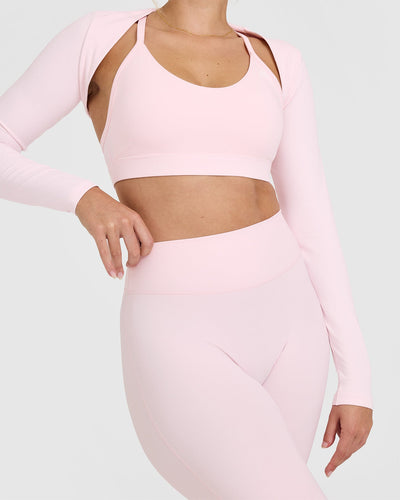 SoftMotion™ Flared Bottoms with White Logo | Ballet Pink