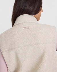 Zip Through Fleece Gilet | Sand