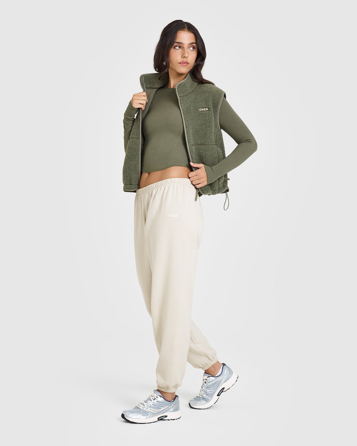 Mellow™ Rib Mid Long Sleeve Top | Alpine Green