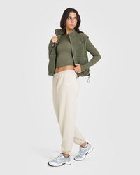 Mellow™ Rib Mid Long Sleeve Top | Alpine Green