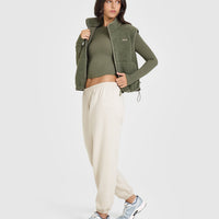 Mellow™ Rib Mid Long Sleeve Top | Alpine Green