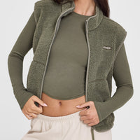 Mellow™ Rib Mid Long Sleeve Top | Alpine Green