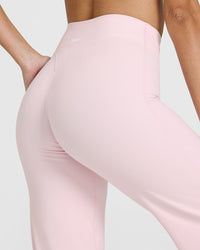 SoftMotion™ Straight Leg Bottoms with White Logo | Ballet Pink