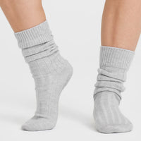 Slouchy Socks 3 Pack | Alpine Green/Sand/Grey