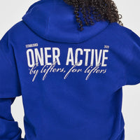 Foundations Zip Through Hoodie With Printed Graphic | Strong Blue