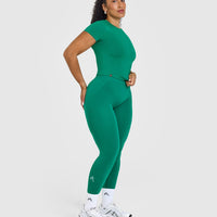 Mellow™ Soft Mid Short Sleeve T-Shirt | Emerald Green