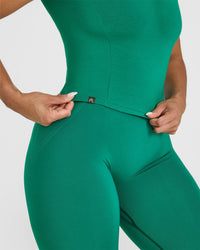 Mellow™ Soft Mid Short Sleeve T-Shirt | Emerald Green