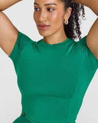 Mellow™ Soft Mid Short Sleeve T-Shirt | Emerald Green