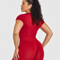 Mellow™ Soft Mid Short Sleeve T-Shirt | Toasted Red