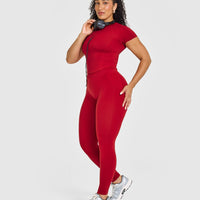 Mellow™ Soft Mid Short Sleeve T-Shirt | Toasted Red