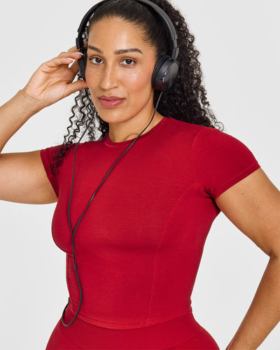 Mellow™ Soft Mid Short Sleeve T-Shirt | Toasted Red