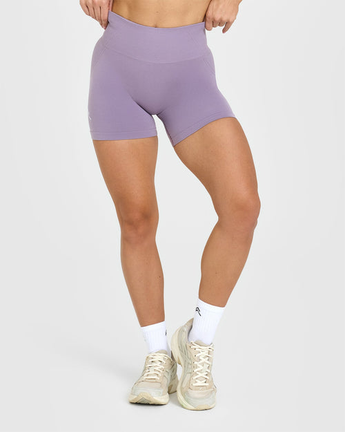 Oner Modal Effortless Seamless Shorts with White Logo | Soft Purple