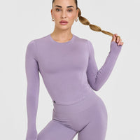 Mellow™ Soft Mid Long Sleeve Top | Soft Purple