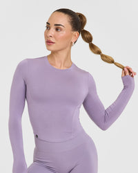 Mellow™ Soft Mid Long Sleeve Top | Soft Purple