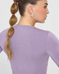 Mellow™ Soft Mid Long Sleeve Top | Soft Purple