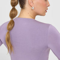 Mellow™ Soft Mid Long Sleeve Top | Soft Purple