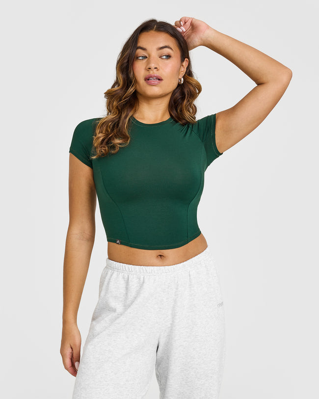 Mellow™ Soft Mid Short Sleeve T-Shirt | Racing Green