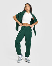 Lightweight Jogger with Printed Logo | Racing Green