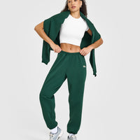 Lightweight Jogger with Printed Logo | Racing Green