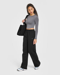 Mellow™ Soft Mid Long Sleeve Top | Ash Grey
