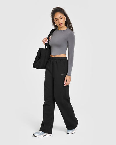 Mellow™ Soft Mid Long Sleeve Top | Ash Grey