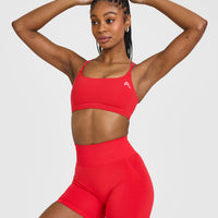 Everyday Cross Over Bralette | Muscle Mommy Red
