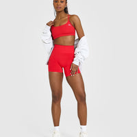 Everyday Cross Over Bralette | Muscle Mommy Red