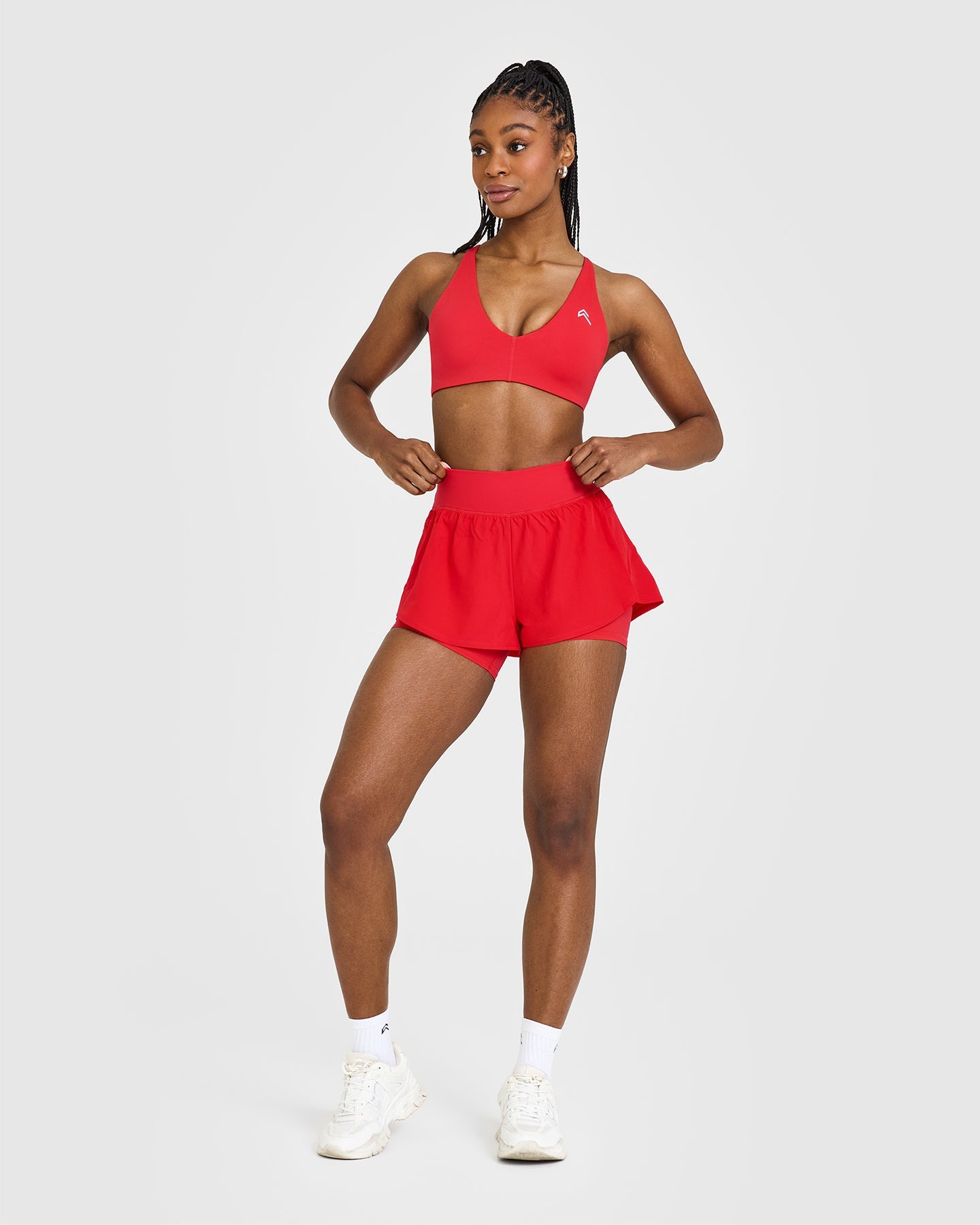 Unified Double Layer Shorts | Muscle Mommy Red