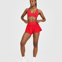 Unified Double Layer Shorts | Muscle Mommy Red