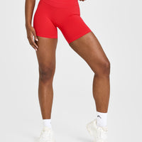 Unified High Waisted Shorts 6" | Muscle Mommy Red