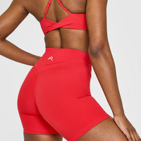 Unified High Waisted Shorts 6" | Muscle Mommy Red