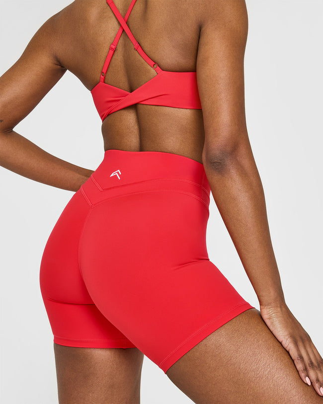 Unified High Waisted Shorts 6" | Muscle Mommy Red