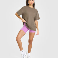 Classic Oversized Lightweight T-Shirt | Moss Brown