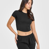 Mellow™ Soft Mid Short Sleeve T-Shirt | Soft Black