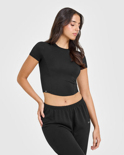 Mellow™ Soft Mid Short Sleeve T-Shirt | Soft Black