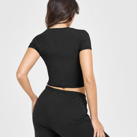 Mellow™ Soft Mid Short Sleeve T-Shirt | Soft Black