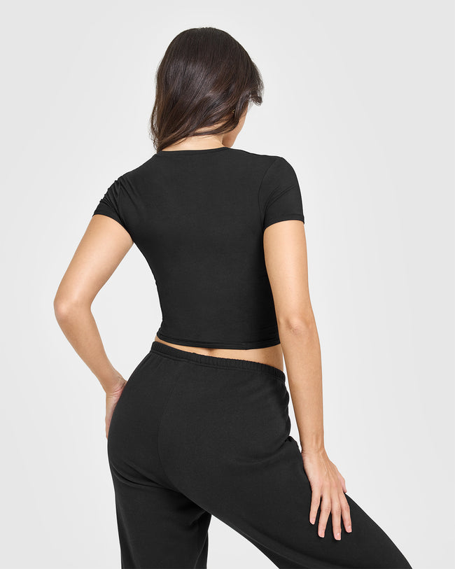 Mellow™ Soft Mid Short Sleeve T-Shirt | Soft Black